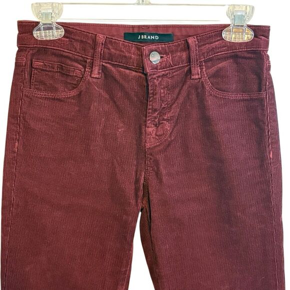 J Brand Size 24 Cranberry Red Cords - Picture 2 of 7